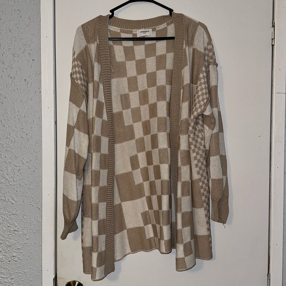 Checkered Cardigan